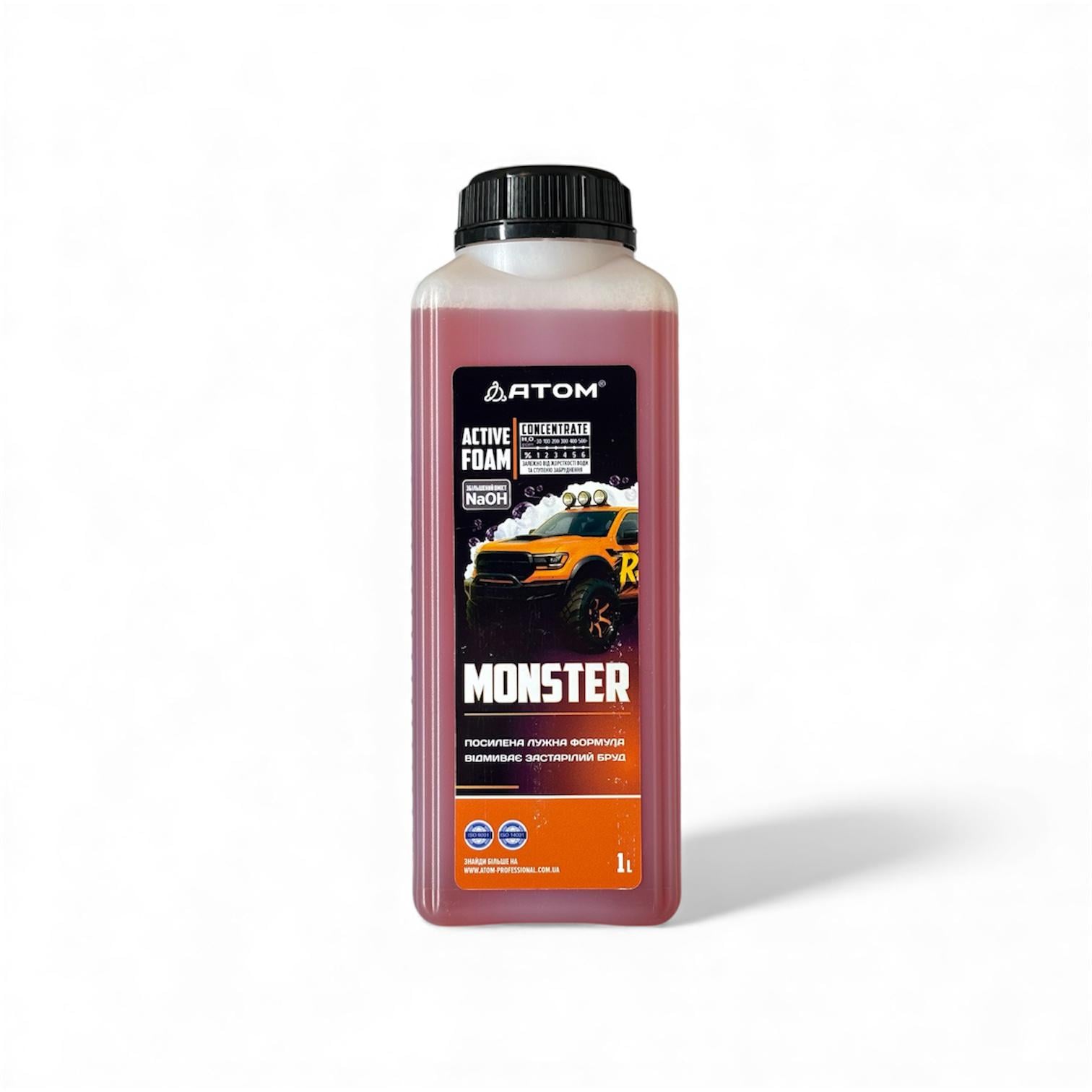 Активная пена для мойки авто Атом MONSTER 1 л (428003)