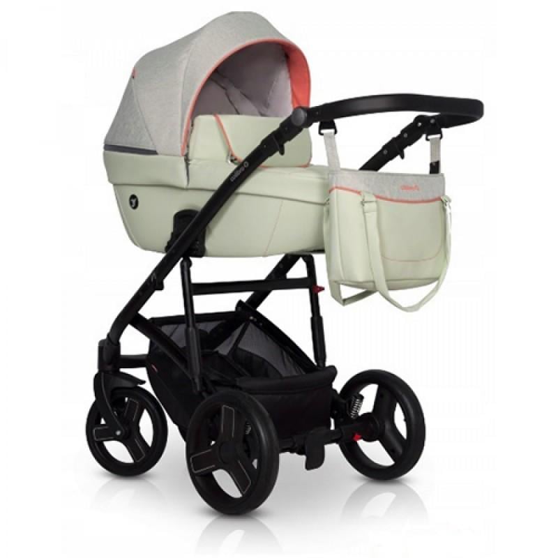 Коляска Colibro Nesto универсальная 2в1 с дождевиком и москитной сеткой Мятный