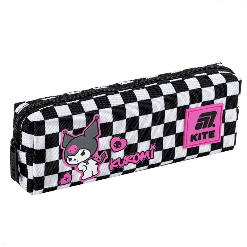 Пенал KITE Kuromi для девочки Черно-белый (HK25-642)