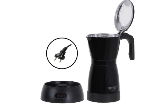 Кавоварка гейзерна Camry електрична алюмінієва 300 мл (4415 Camry) - фото 4 Кавоварка гейзерна Camry електрична алюмінієва 300 мл (4415 Camry) - фото 4