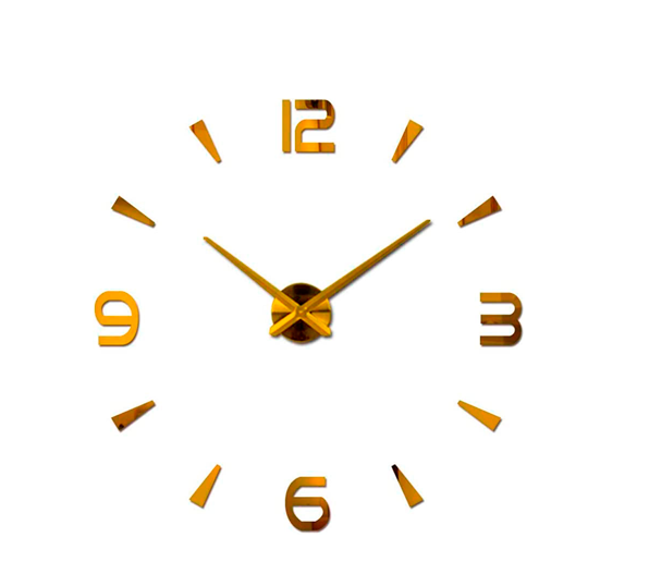 Годинник настільний 3D Brick 50-70 см Золотий (25655839) - фото 1 Годинник настільний 3D Brick 50-70 см Золотий (25655839) - фото 1