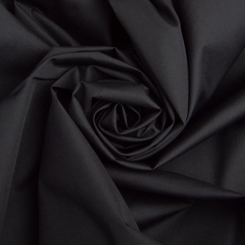 Ткань рубашечная однотонная №16 115 гр/м2 150 см Черный (9077)
