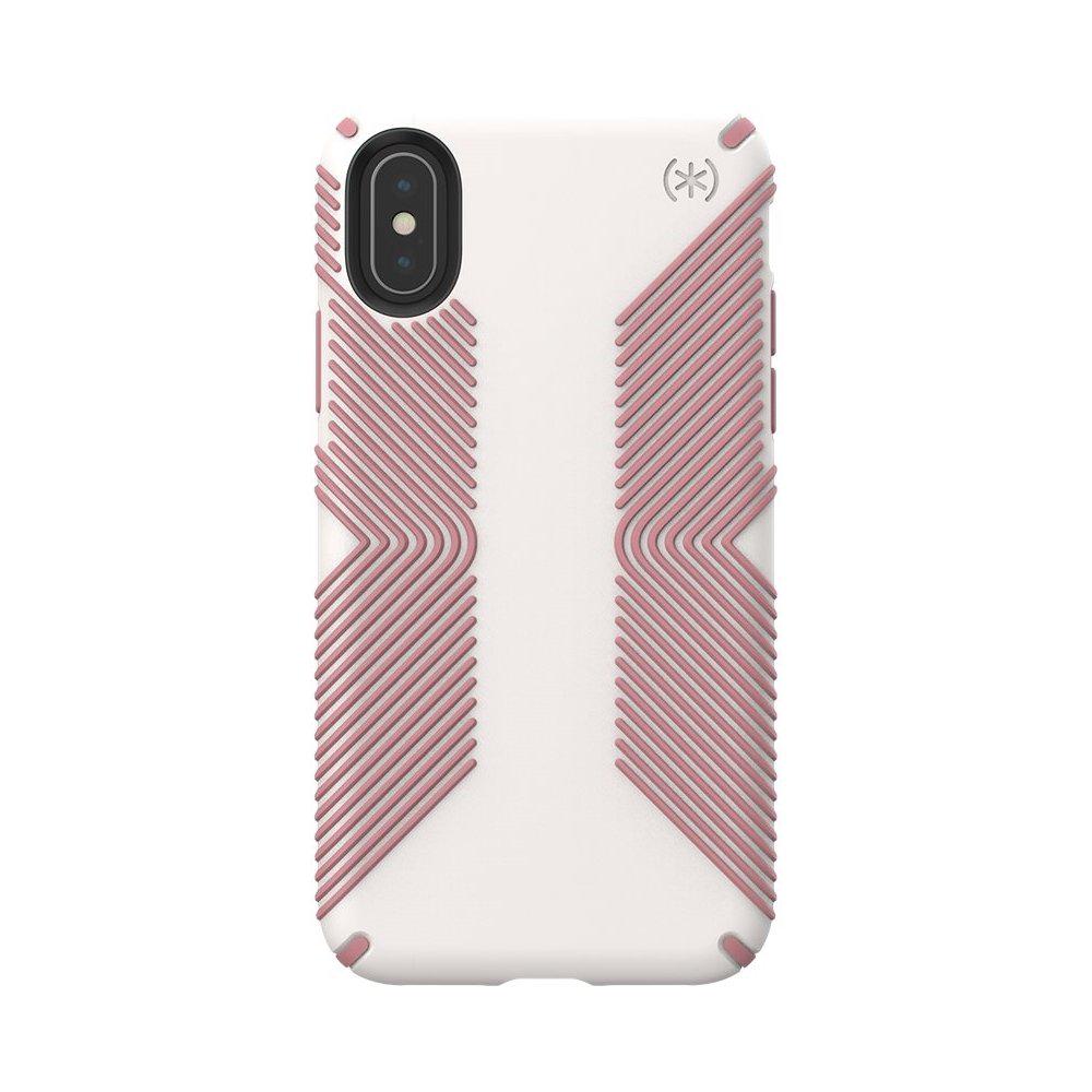 Чохол протиударний Speck Presidio Grip 117106-7575 для Iphone XS Max (6.5") Veil White - Lipliner Pink