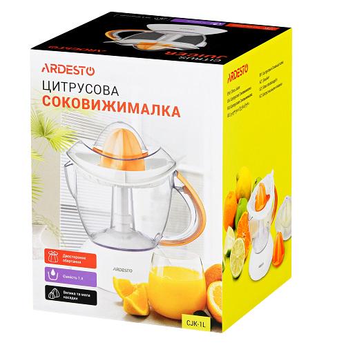 Соковыжималка для цитрусовых Ardesto CJK-1L пластик 25 Вт чаша 1 л Белый (589687) - фото 8