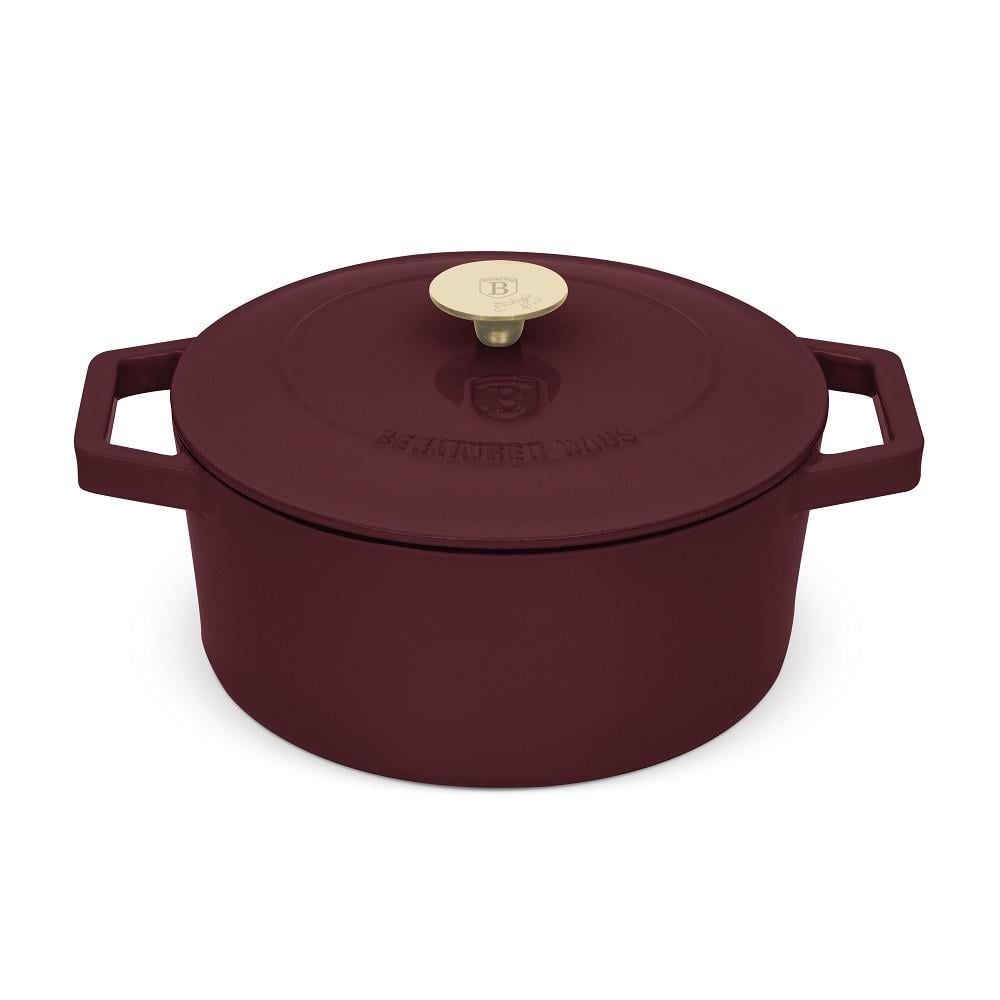 Кастрюля чугунная Berlinger Haus Leonardo Collection с двухслойным эмалевым покрытием для любых плит и духовки 24х11 см 4,35 л (2529782663)