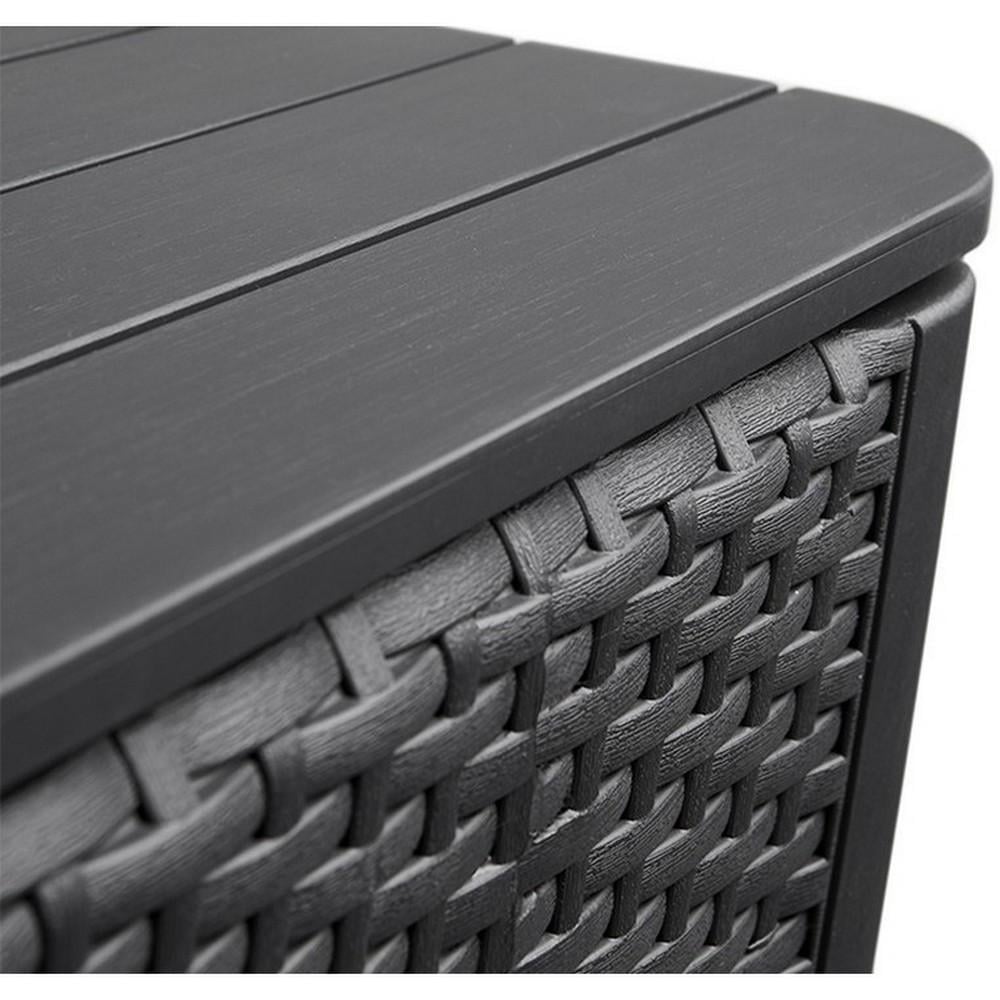 Стол-ящик садовый Keter Luzon Plus Графитовый (241664) - фото 4