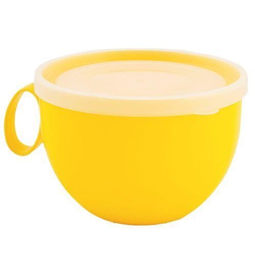 Чашка Stenson с крышкой 500 мл 168006 Желтый (580348)