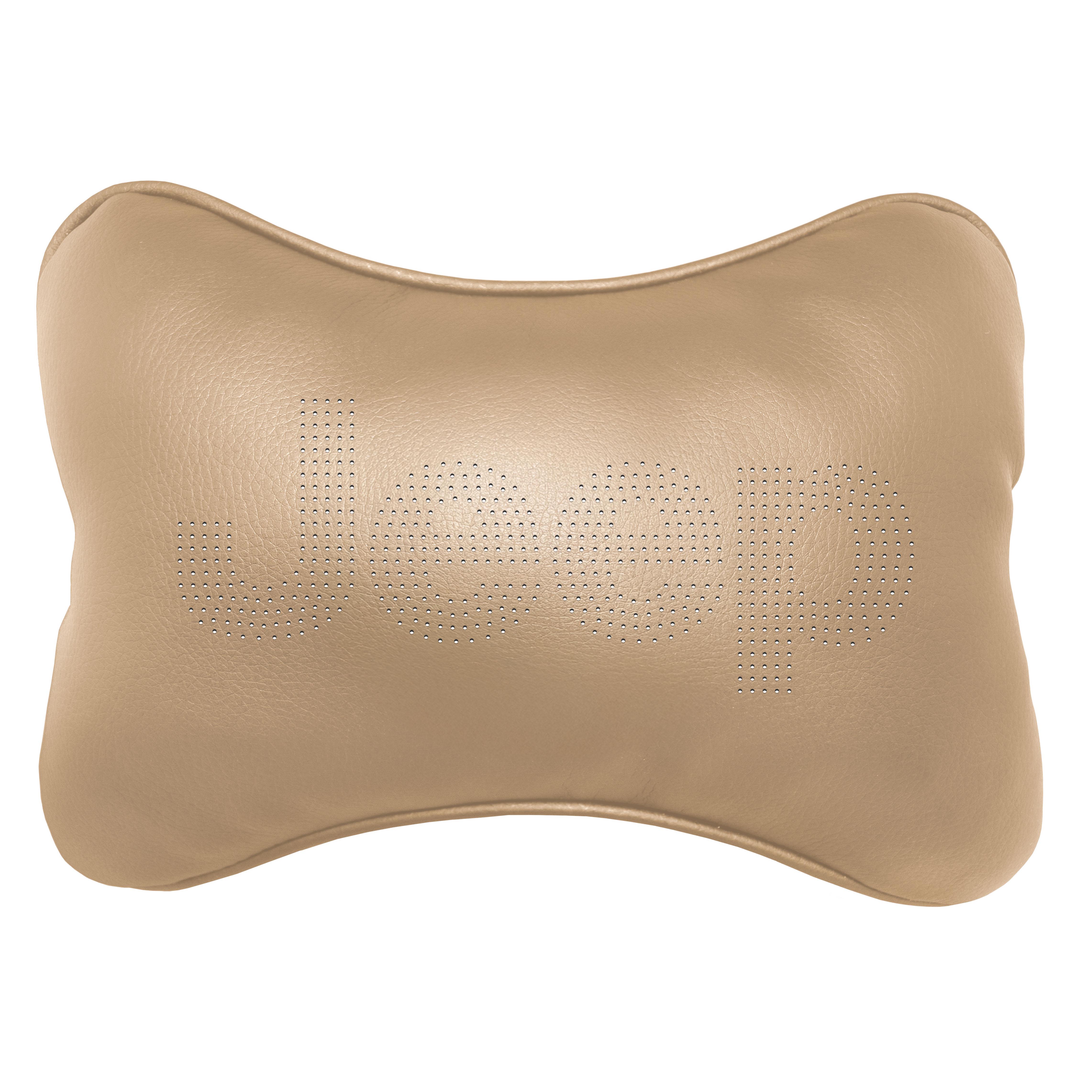 Подушка автомобільна Avtolife Jeep для шиї з екошкіри Бежевий (AVT-LBE-27) - фото 1 Подушка автомобільна Avtolife Jeep для шиї з екошкіри Бежевий (AVT-LBE-27) - фото 1