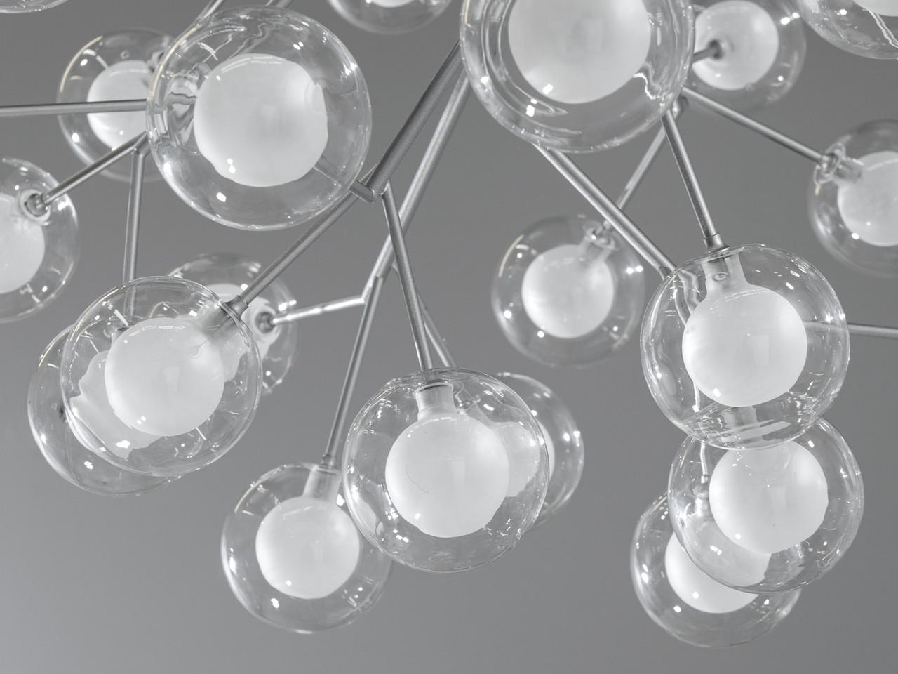 Люстра 887-36BSL-LS Светлячок для зала 36 ламп Хром сатин (2118576773) - фото 3 Люстра 887-36BSL-LS Светлячок для зала 36 ламп Хром сатин (2118576773) - фото 3