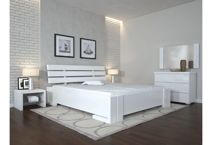 Кровать Arbor Drev Домино 160х200 см Белый (13806)