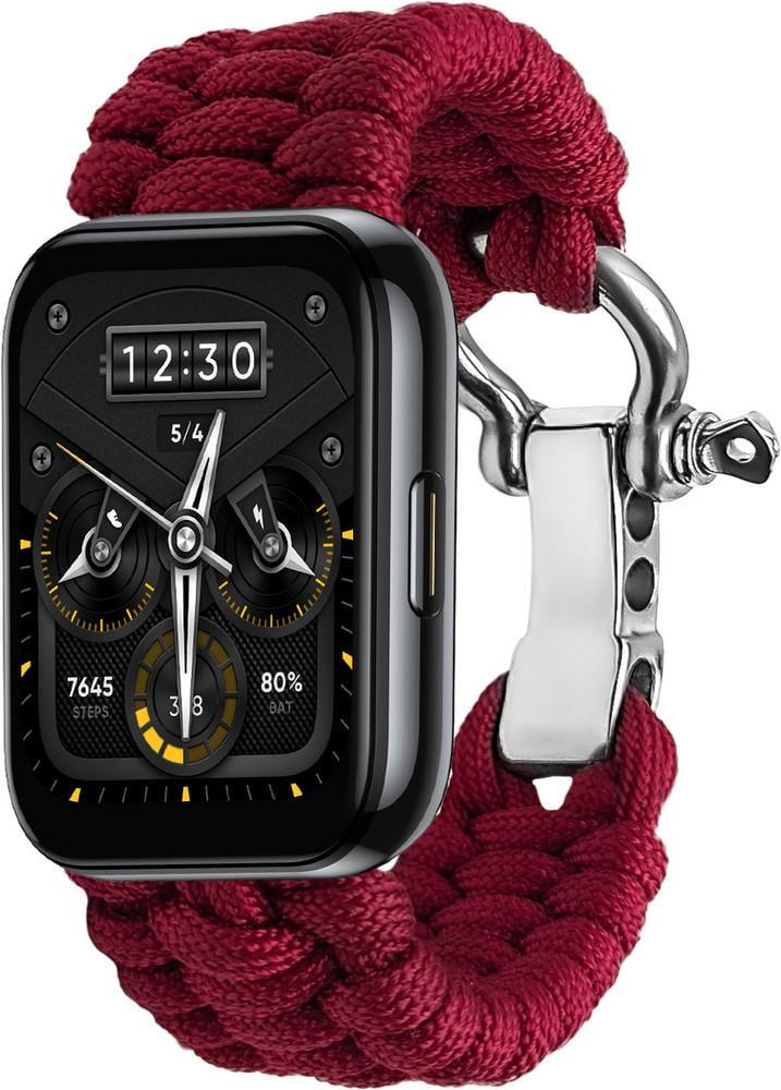 Ремешок из паракорда Ruper для смарт-часов Realme Watch 2/2 Pro Wine (37284-42)