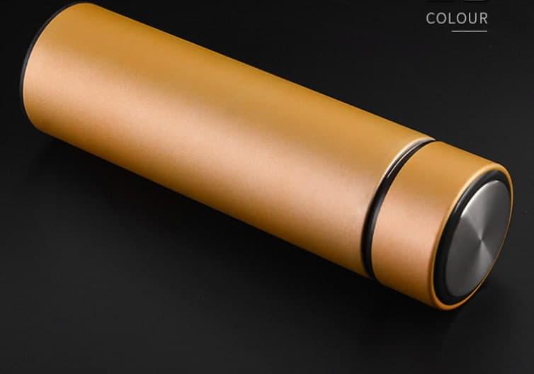 Термос умный с датчиком температуры 500 мл Золотой (111390) - фото 2