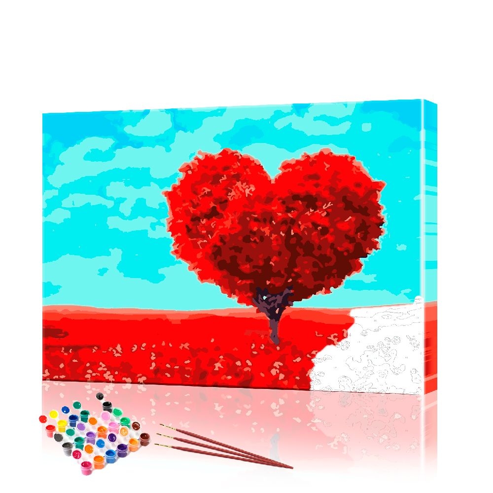 Картина по номерам ArtSale Дерево любви PBN0549 40х50 см