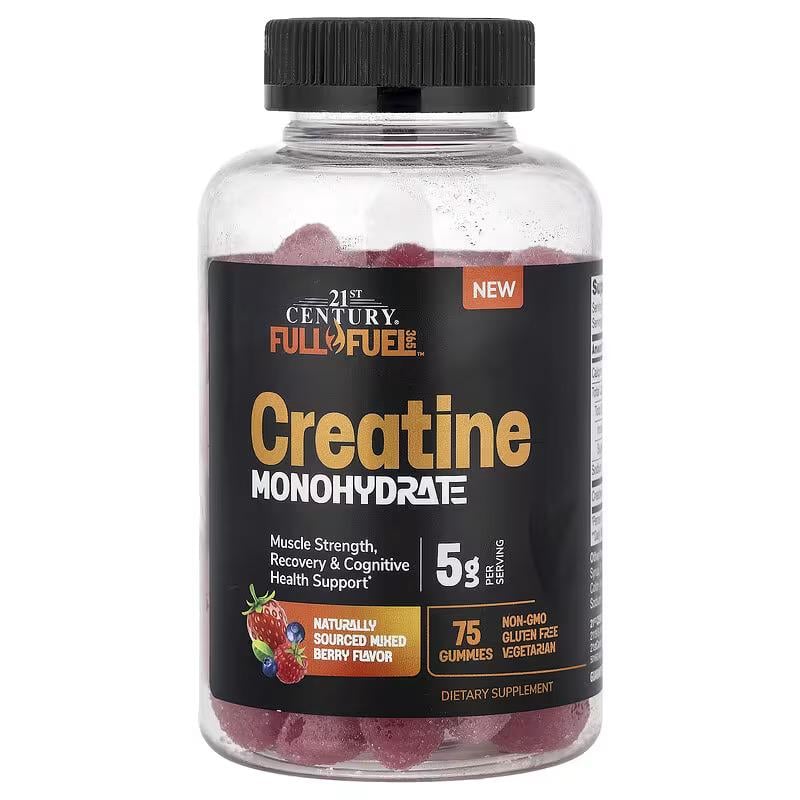Креатин моногидрат 21st Century Full Fuel 365 Creatine Monohydrate Gummies 75 жев таб.