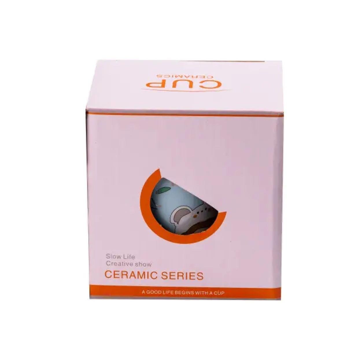 Чашка порцелянова з кришкою 420 мл Блакитний (HPCY8240BL) - фото 3 Чашка порцелянова з кришкою 420 мл Блакитний (HPCY8240BL) - фото 3