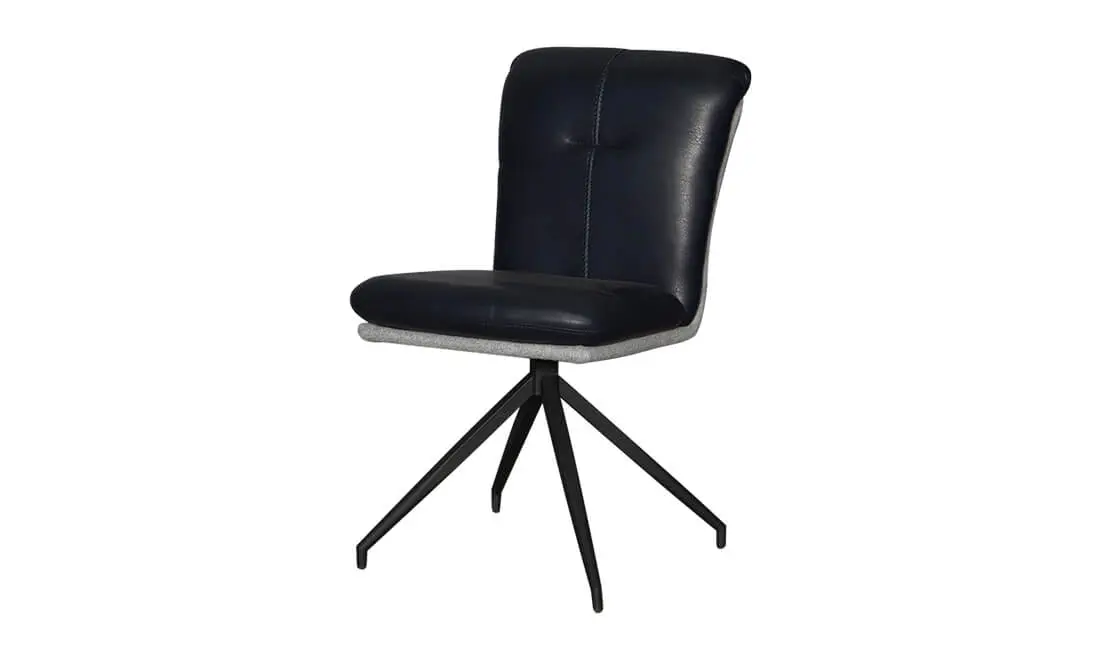 Стілець з екошкіри Софт Сіро-синій (180509)