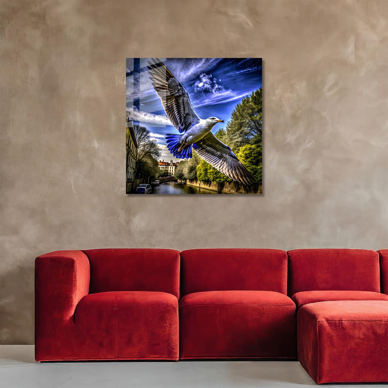 Картина на стекле NovellaPrint Крылья свободы 90х90 см (490.3) - фото 2