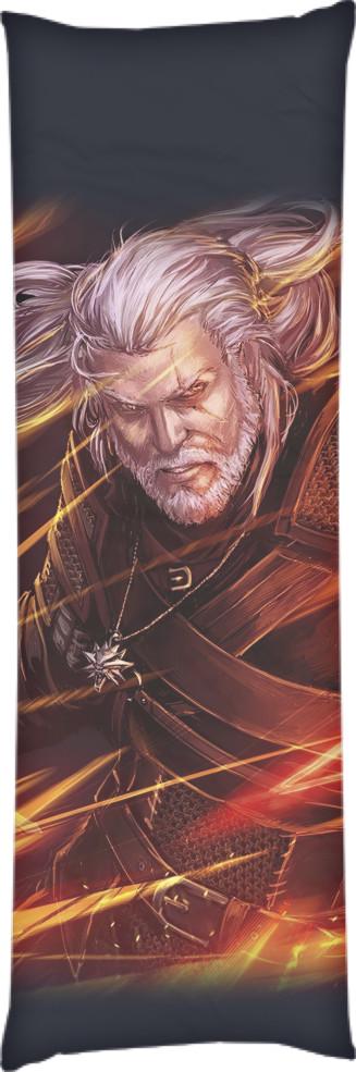 Подушка дакимакура The Witcher 4 60x180 см (14102267)