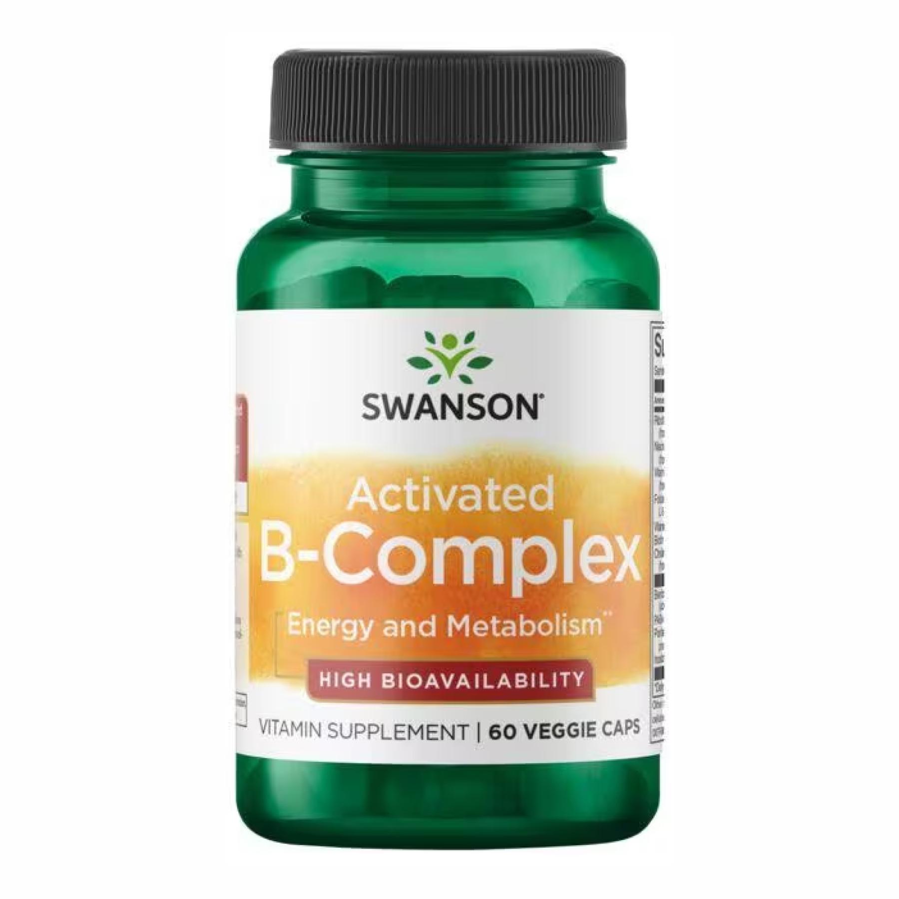 Комплекс витаминов группы B Swanson B-Complex High Bioavailability 60 вег. кап.