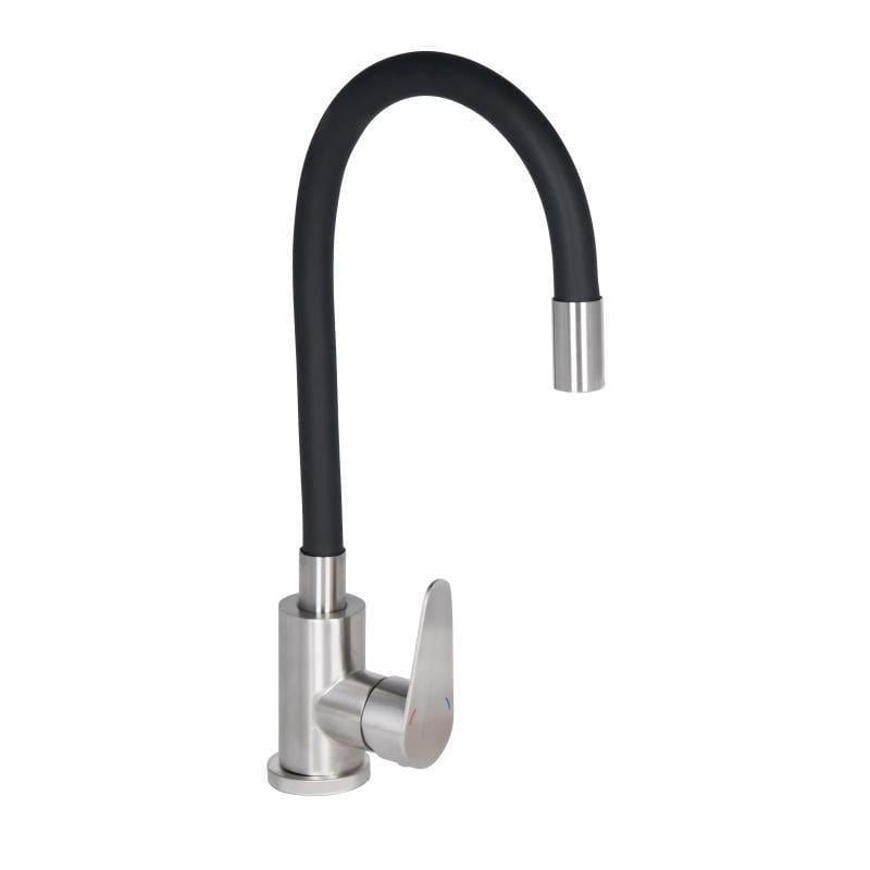 Смеситель для кухни Lidz Vida 04R-BFS k35 U-образный гибкий Black (SD00049481)