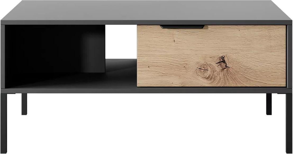 Стіл журнальний Maraline Nordic Black matt with ash black legs 96,9 см (13788) Стіл журнальний Maraline Nordic Black matt with ash black legs 96,9 см (13788)