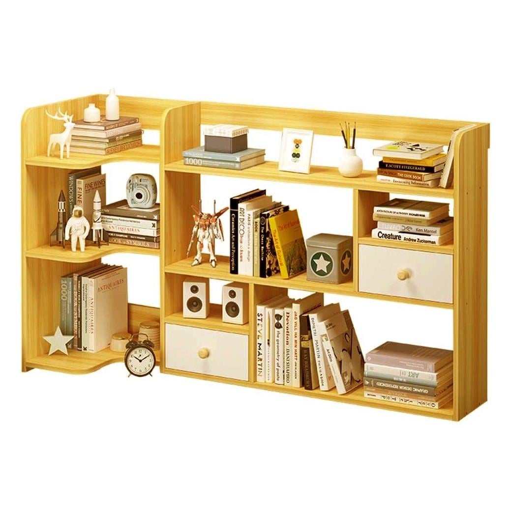 Полка-надстройка настольная из дерева Вендиаль карри (АКД-020503)