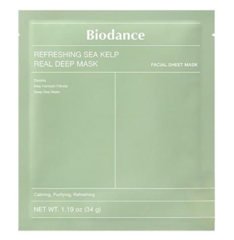 Маска для лица с морскими водорослями Biodance Refreshing Sea Kelp Real Deep Mask ночная гидрогелевая 34 г Маска для лица с морскими водорослями Biodance Refreshing Sea Kelp Real Deep Mask ночная гидрогелевая 34 г