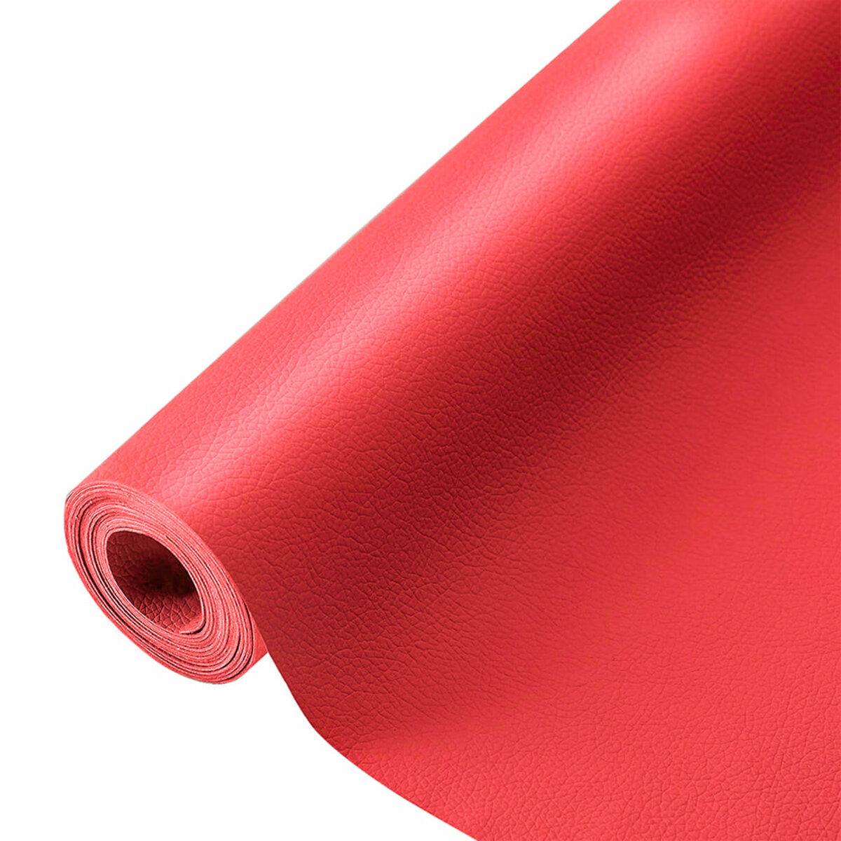 Самоклеющаяся экокожа 1,37х3 м х 0,5 мм Красный (SW-00002185)