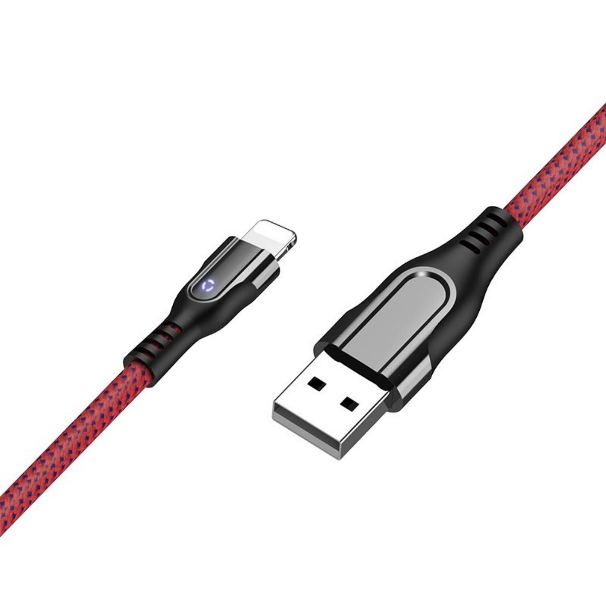 Кабель Hoco U54 Advantage charging data cable for Lightning Red