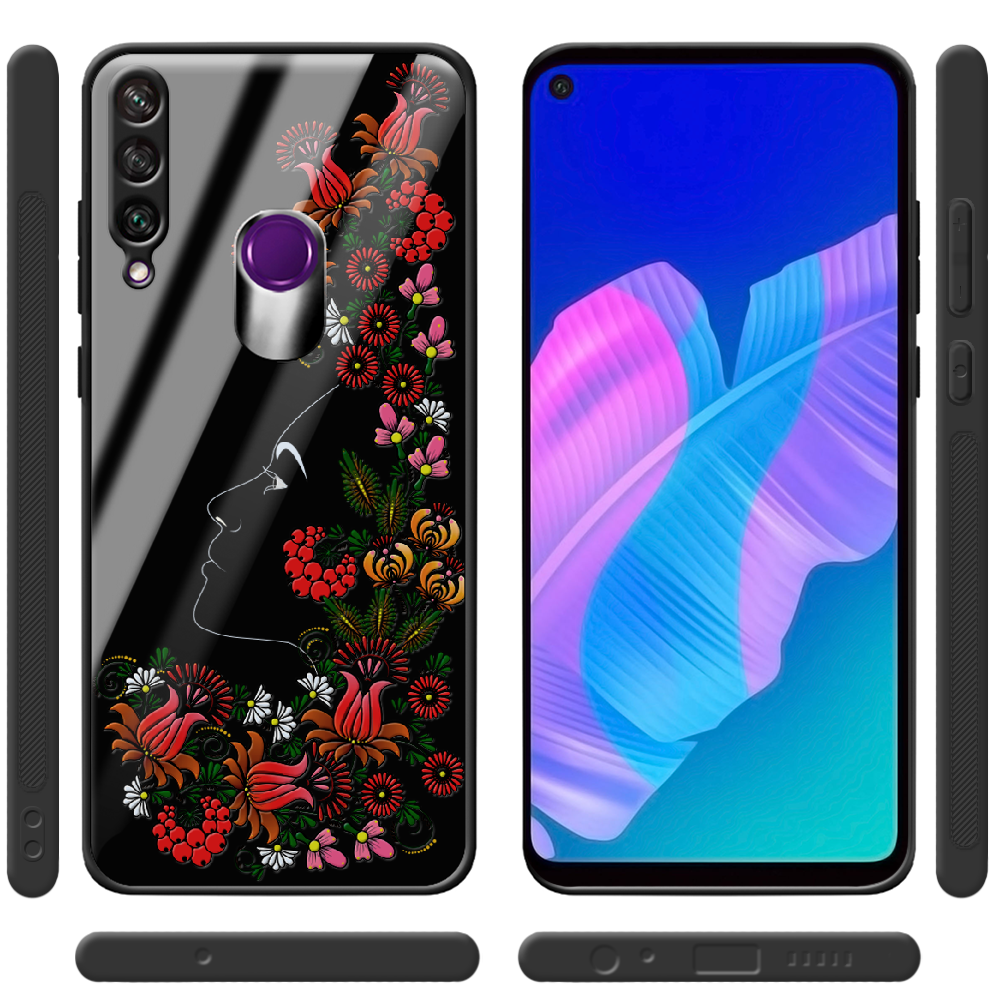 Чохол BoxFace Huawei Y6p 3D Ukrainian Muse Чорний силікон зі склом (40017-bk64-40863) - фото 2