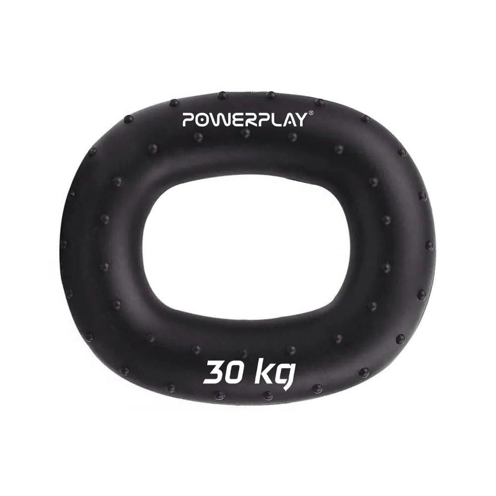 Эспандер кистевой силиконовый PowerPlay PP-4337 Hand Grip Hard 30 кг Черный (A-013280)