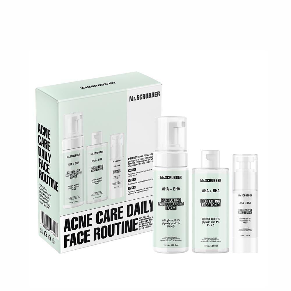 Догляд за проблемною шкірою Mr.SCRUBBERAcne care daily face routine 3 од. (2467155235)