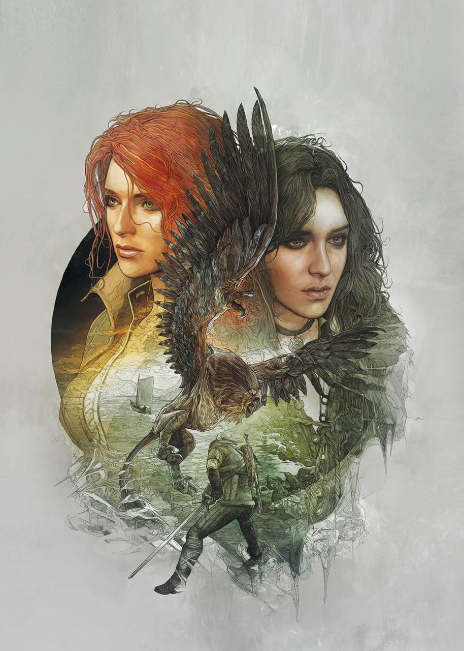 Картина постер Gee! The Witcher Ведьмак минимализм 40х60 см TW.09.018