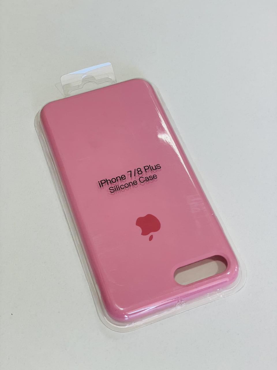 Силіконовий чохол для iPhone 7/8 Plus / рожевий