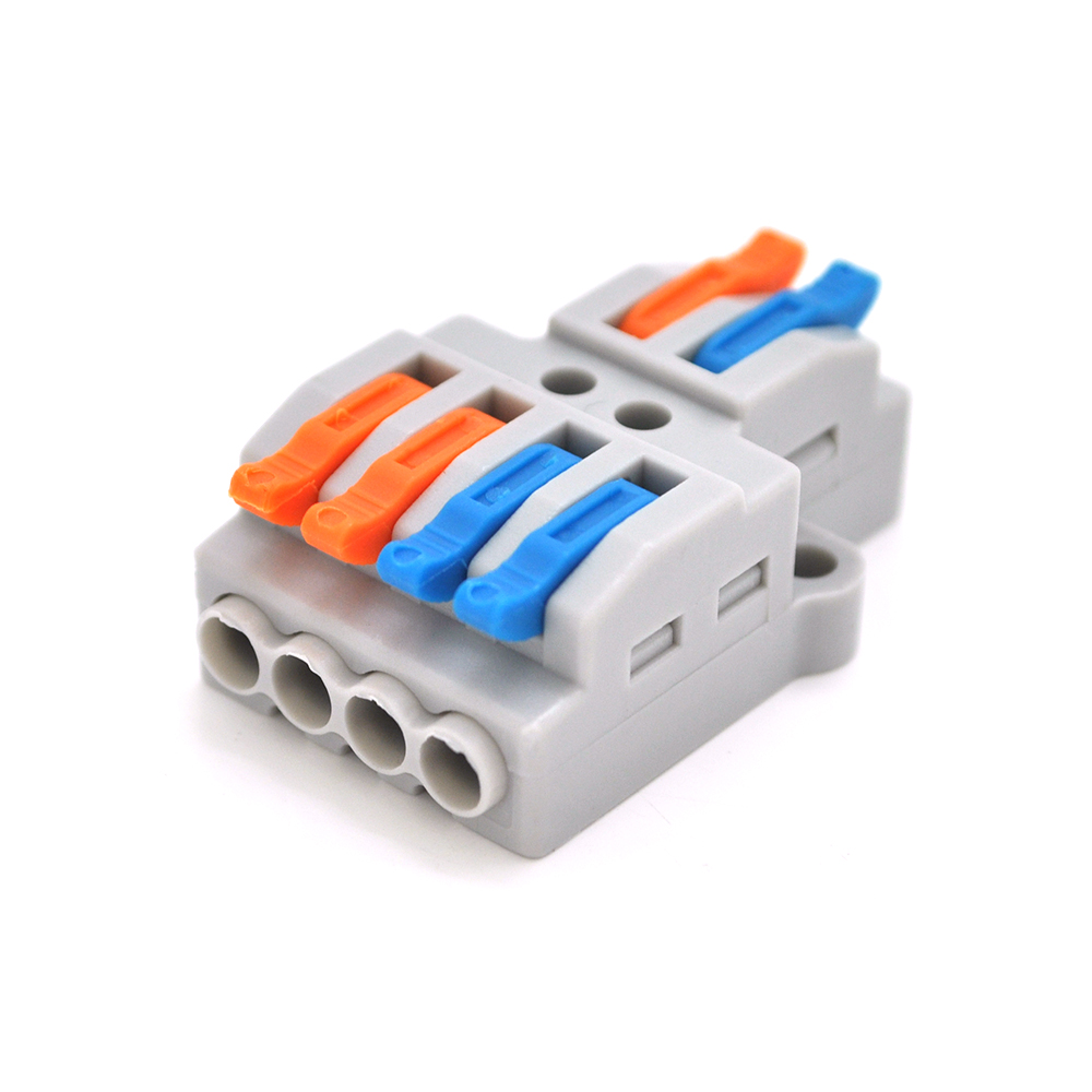 Колодка клемна VOLTRONIC PCT-424 2х4-проводи 400V 32A Сірий (21741)