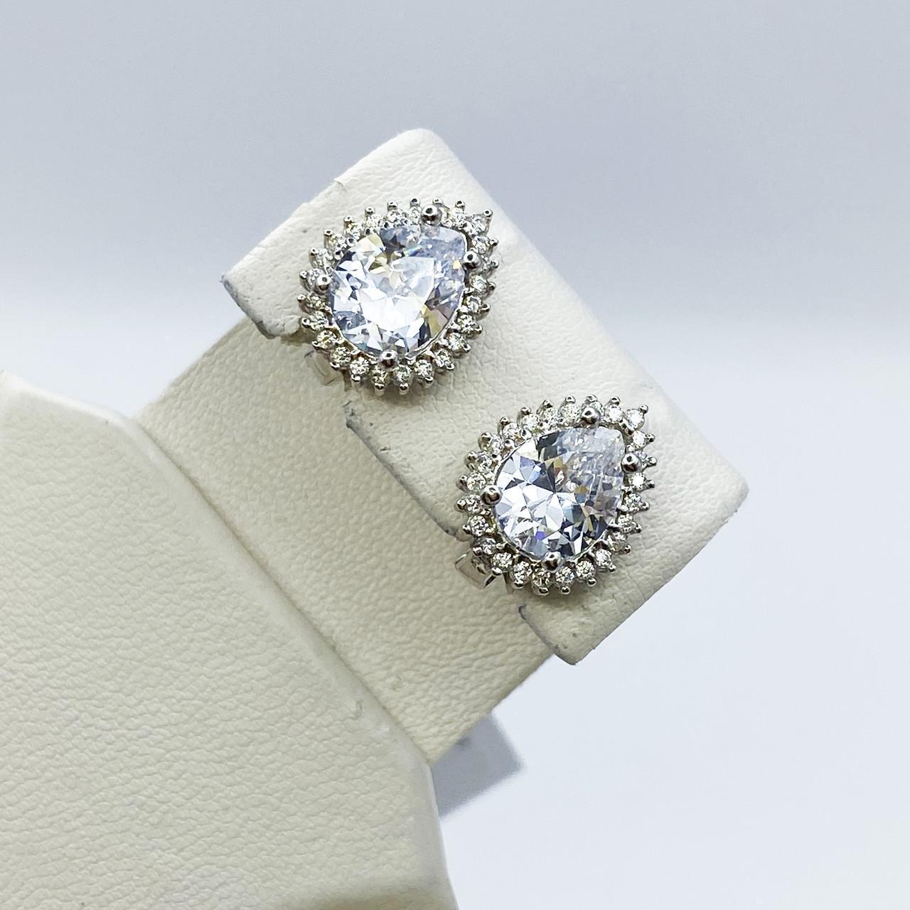 Серьги серебряные с кубическим цирконием 4,64 г (2182235367)