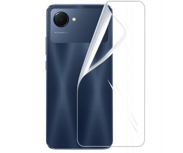 Пленка гидрогелевая Hydrogel Film для Realme Narzo 50i Prime на заднюю панель Transparent