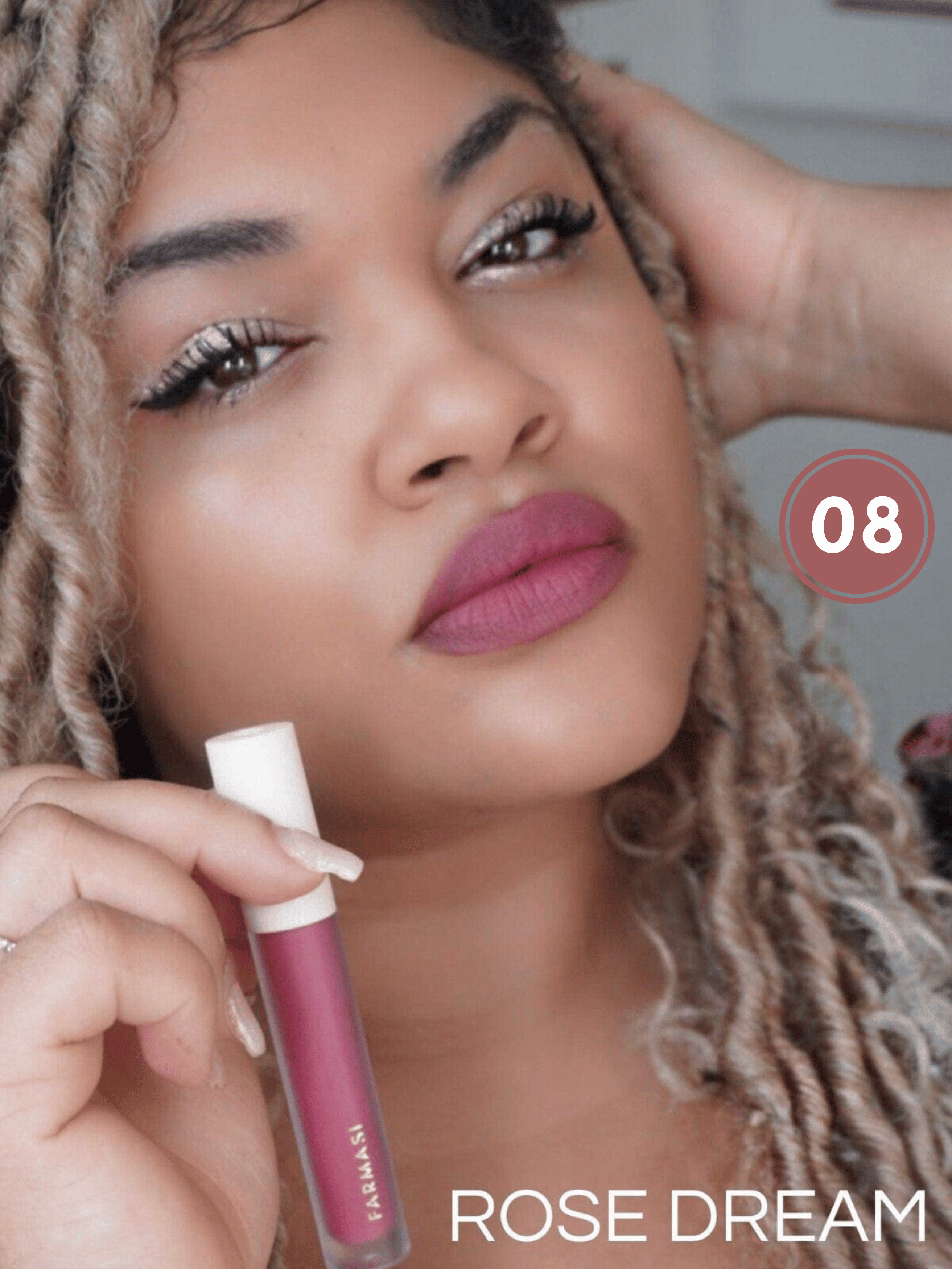 Помада рідка матова Farmasi 08 Rose Dream 4 г (77627834) - фото 3 Помада рідка матова Farmasi 08 Rose Dream 4 г (77627834) - фото 3