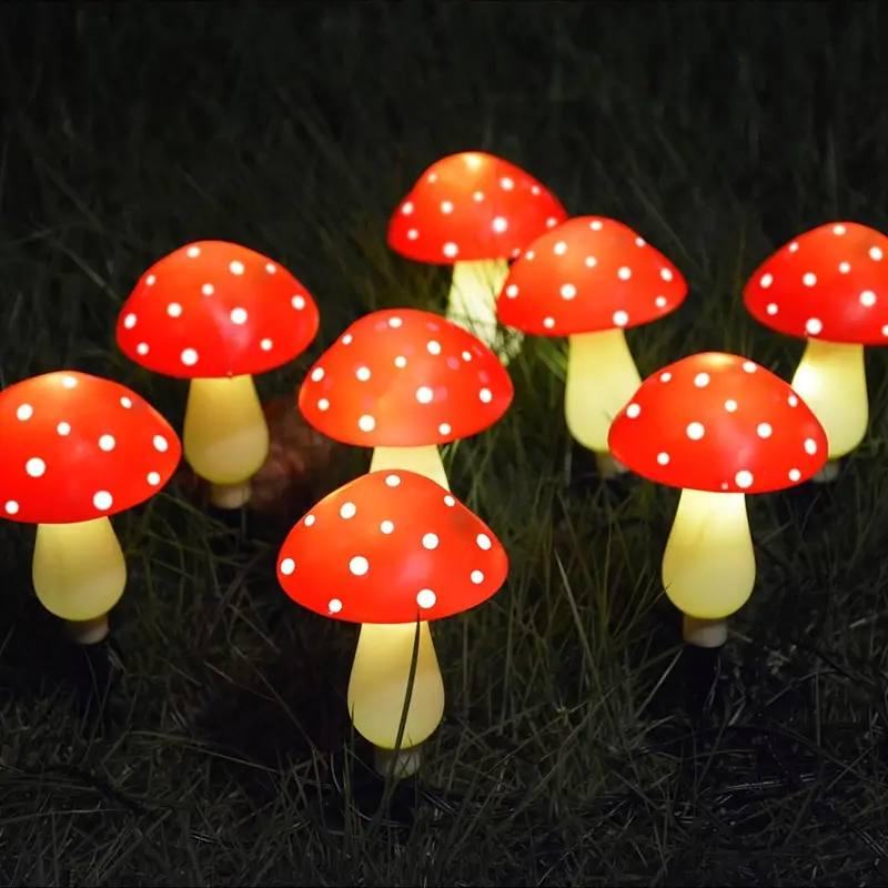 Гирлянда для сада Грибочки на солнечной батарее 8 фигурок (8558d513) - фото 3