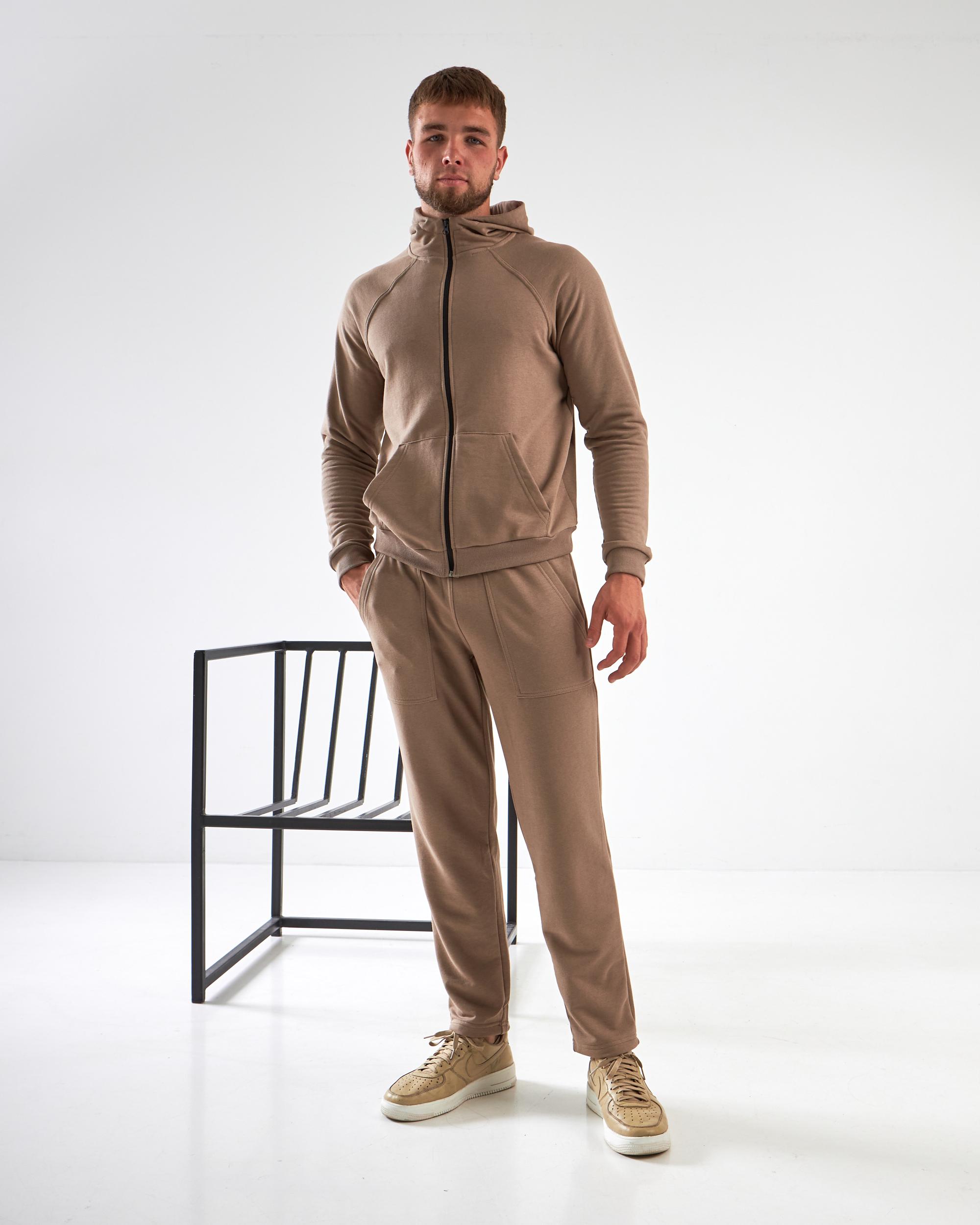 Спортивный костюм мужской р. 52 Капучино (14605150) - фото 5 Спортивный костюм мужской р. 52 Капучино (14605150) - фото 5