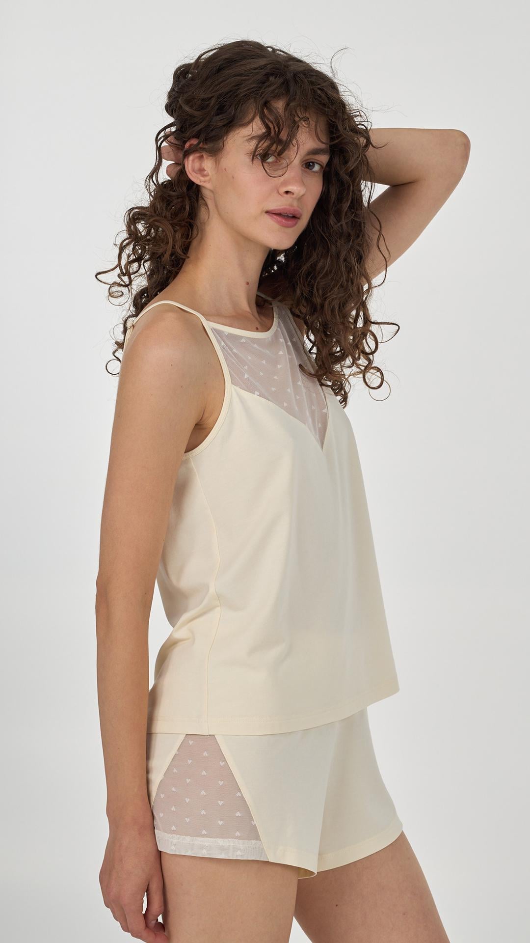 Пижама женская Ellen Cecillia creamy lpm 4071/16/02 S Молочный