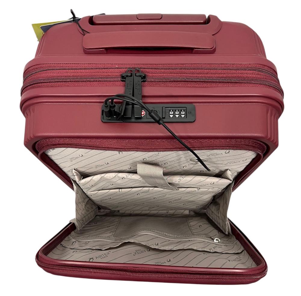 Валіза малий під ручну поклажу Airtex 647 поліпропілен S Бордовий - фото 4 Валіза малий під ручну поклажу Airtex 647 поліпропілен S Бордовий - фото 4