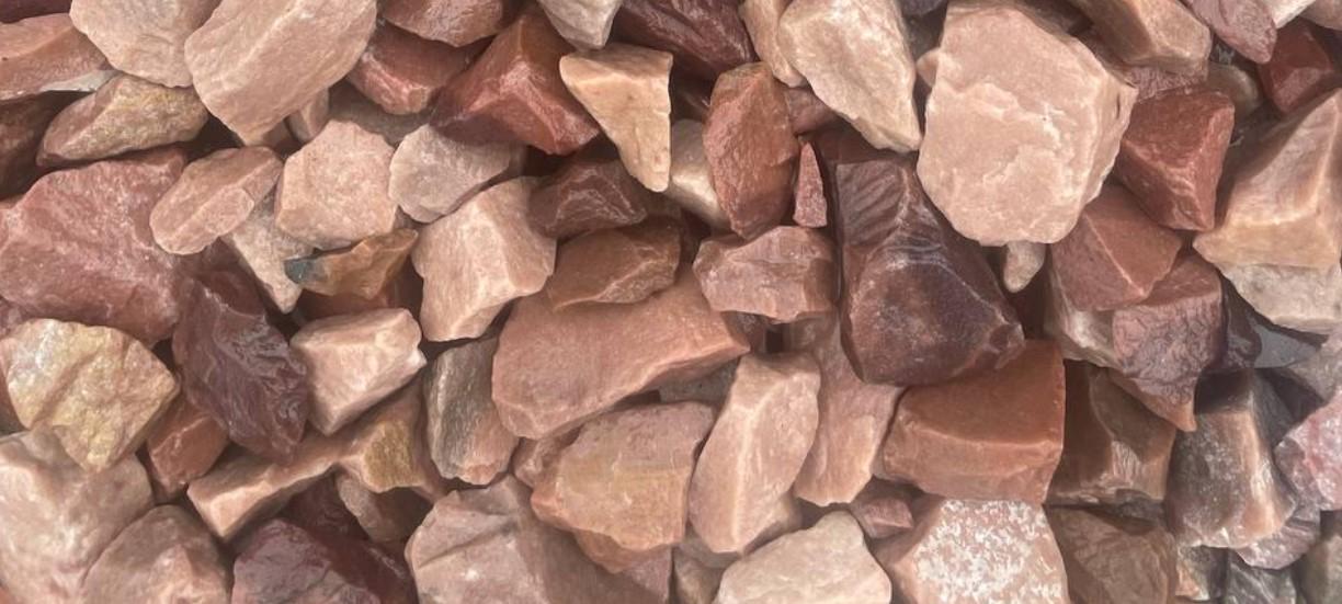Кварцит 20-40 мм 25 кг Малиновий (38649723)