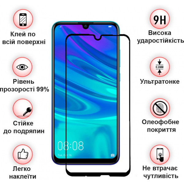 Захисне скло BeCover для Huawei P Smart 2021 Black (705381) - фото 2