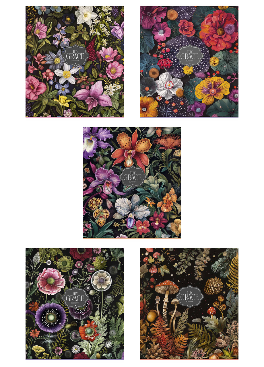 Тетради общие Школьник My Grace в клетку 96 л. 5 шт. (3539 4820006476489)