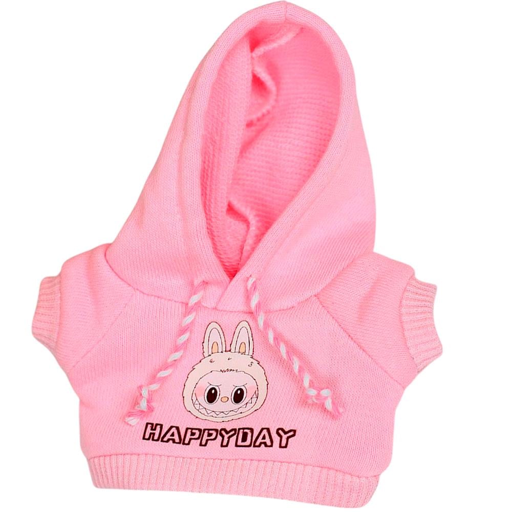 Толстовка для куклы Лабубу с капюшоном HappyDay One size Розовый (1016-129-00)