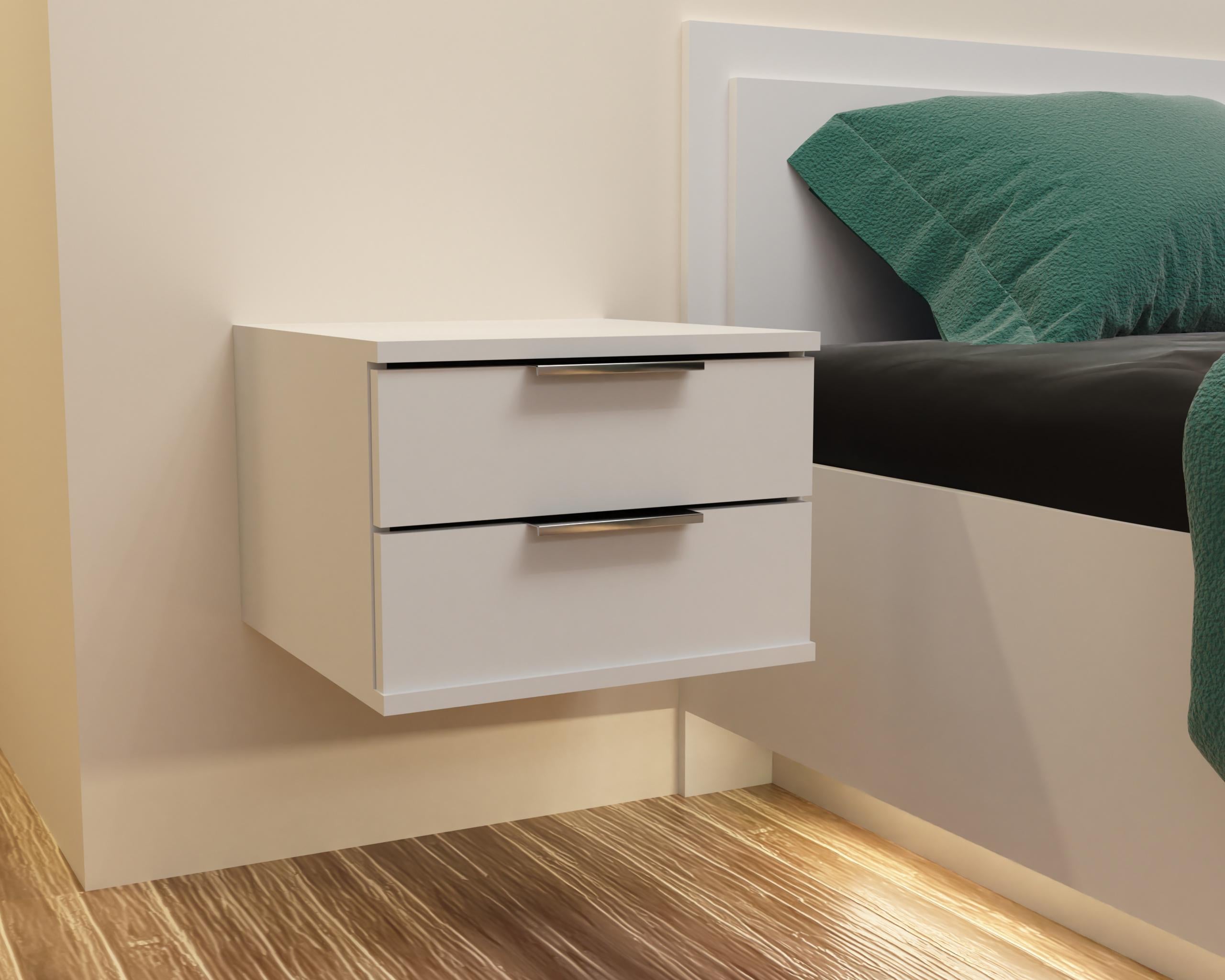 Тумба прикроватная Kristal Континент подвесная Нимфея Альба (TKristal-White)