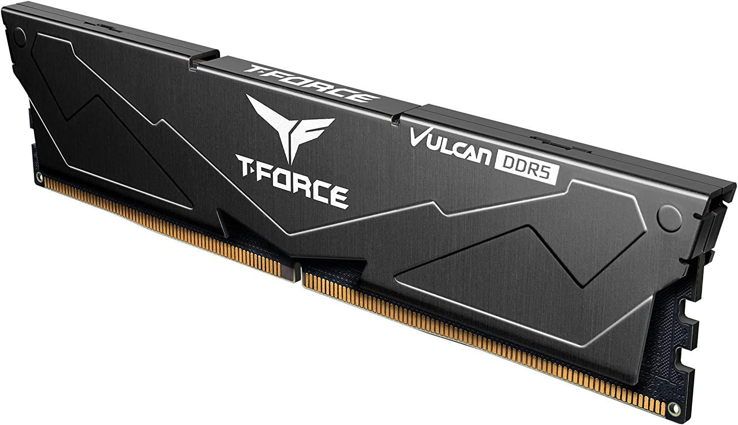 Оперативная память Team T-Force Vulcan DDR5 2x16GB/6000 Black (FLBD532G6000HC38GDC01) - фото 2