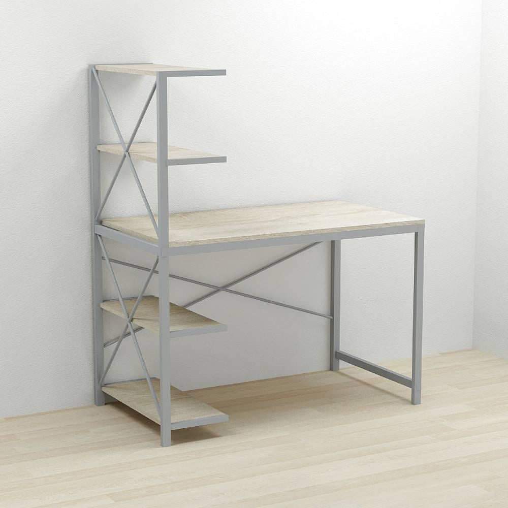 Компьютерный стол Ferrum-decor Джек ДСП 75x120x60 см Серый/Сонома (FRD-104396)