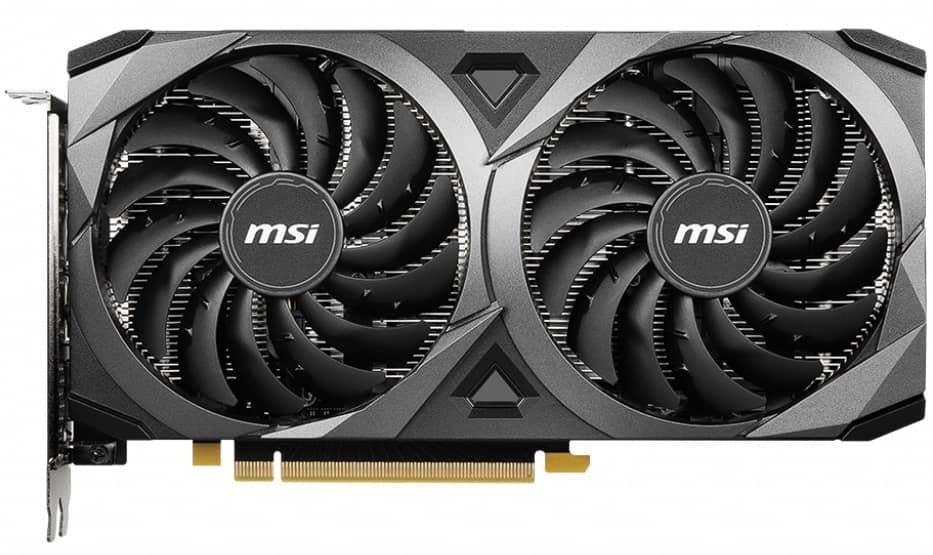 Видеокарта MSI RTX 3060 8Gb Ventus 2X OC GeForce RTX 3060 Ventus 2X 8G OC GDDR6 128 bit PCI-E 4.0